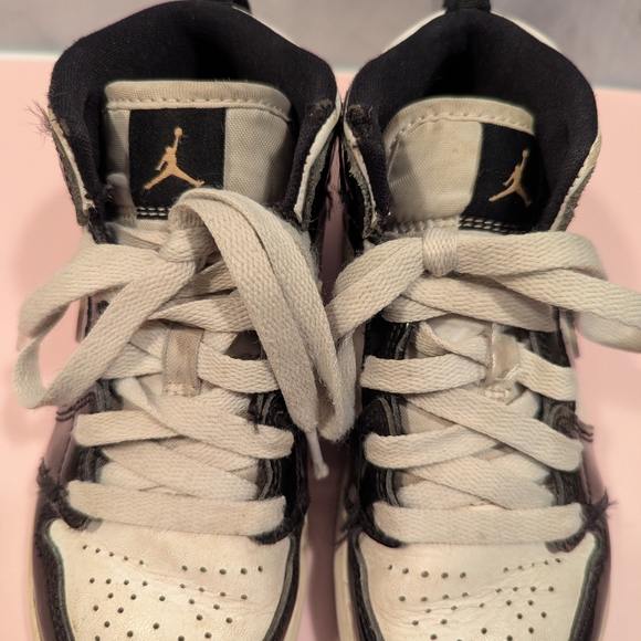 Air Jordan Nike Kids' Black and Gold Sneakers - Picture 5 of 10
